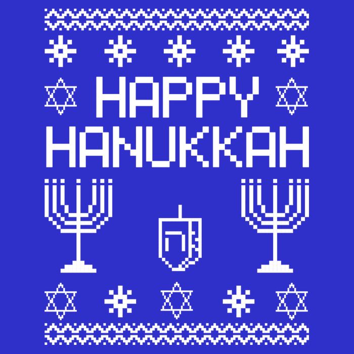Happy Hanukkah Ugly Bag