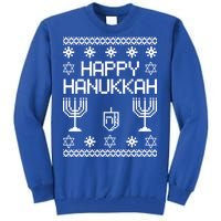 Happy Hanukkah Ugly Tall Sweatshirt