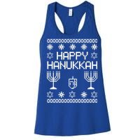 Happy Hanukkah Ugly Women's Racerback Tank