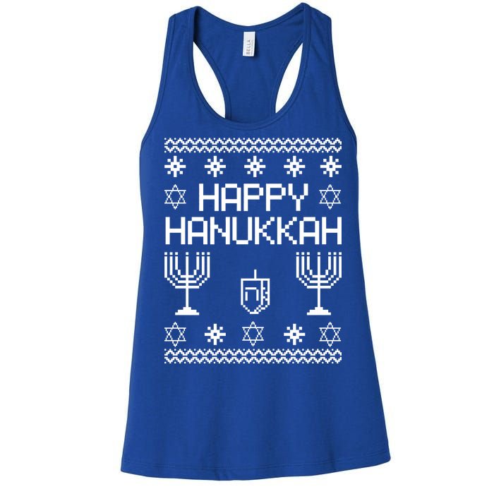 Happy Hanukkah Ugly Women's Racerback Tank