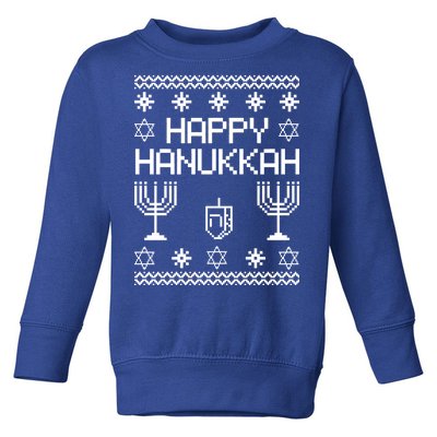 Happy Hanukkah Ugly Toddler Sweatshirt