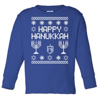 Happy Hanukkah Ugly Toddler Long Sleeve Shirt