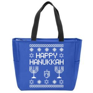 Happy Hanukkah Ugly Zip Tote Bag