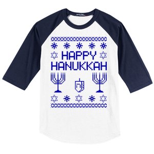 Happy Hanukkah Ugly Baseball Sleeve Shirt