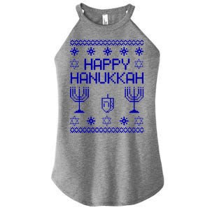 Happy Hanukkah Ugly Women's Perfect Tri Rocker Tank