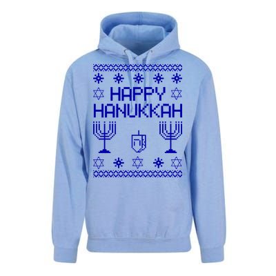 Happy Hanukkah Ugly Unisex Surf Hoodie