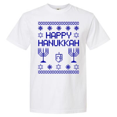 Happy Hanukkah Ugly Garment-Dyed Heavyweight T-Shirt