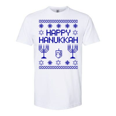 Happy Hanukkah Ugly Softstyle® CVC T-Shirt