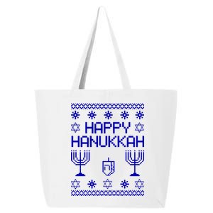 Happy Hanukkah Ugly 25L Jumbo Tote