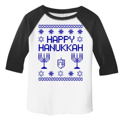 Happy Hanukkah Ugly Toddler Fine Jersey T-Shirt