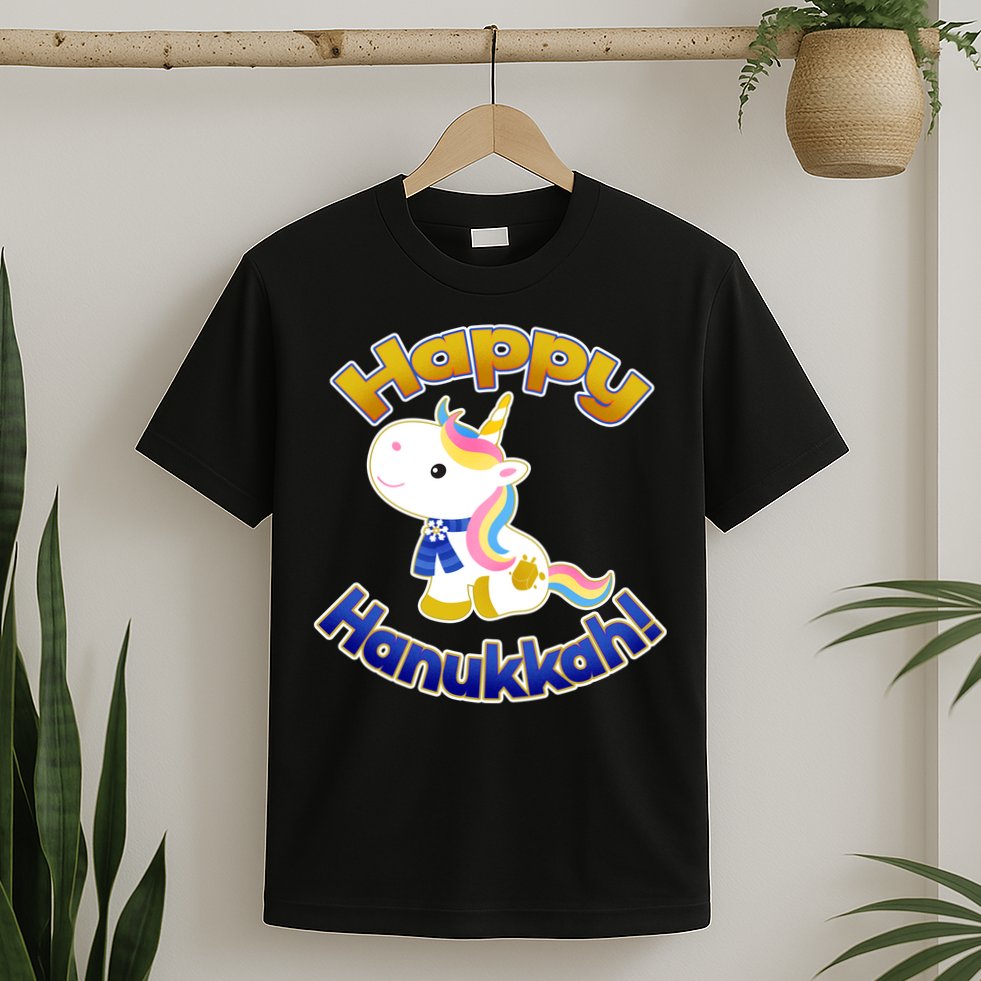 Happy Hanukkah Unicorn T-Shirt