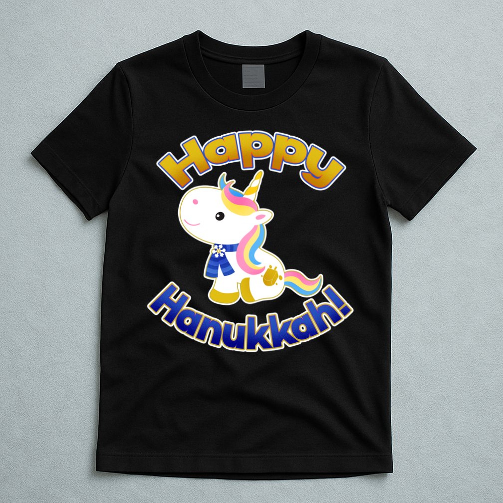 Happy Hanukkah Unicorn T-Shirt