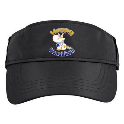 Happy Hanukkah Unicorn Adult Drive Performance Visor