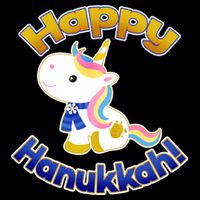 Happy Hanukkah Unicorn Bucket Hat