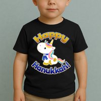 Happy Hanukkah Unicorn Toddler T-Shirt