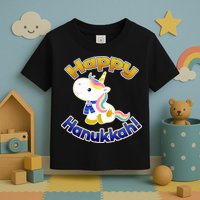 Happy Hanukkah Unicorn Toddler T-Shirt