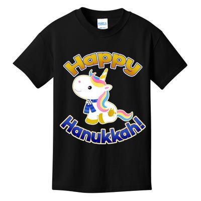 Happy Hanukkah Unicorn Kids T-Shirt
