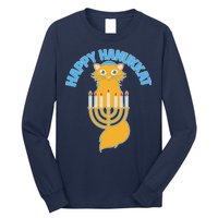 Happy Hanukkat Hanukkah Jewish Cat Long Sleeve Shirt