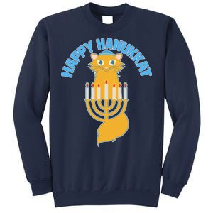 Happy Hanukkat Hanukkah Jewish Cat Sweatshirt