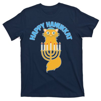 Happy Hanukkat Hanukkah Jewish Cat T-Shirt