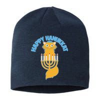 Happy Hanukkat Hanukkah Jewish Cat Sustainable Beanie