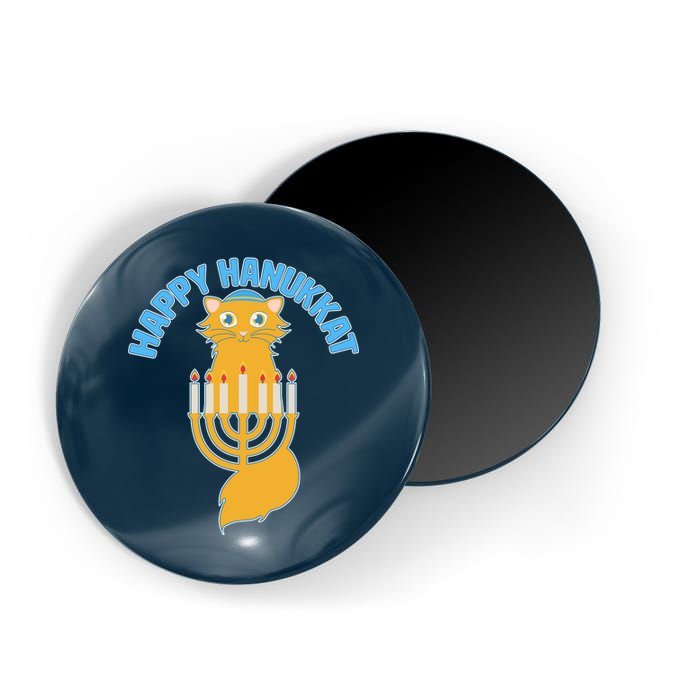 Happy Hanukkat Hanukkah Jewish Cat Magnet