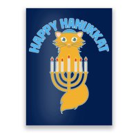 Happy Hanukkat Hanukkah Jewish Cat Poster