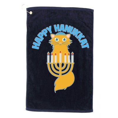 Happy Hanukkat Hanukkah Jewish Cat Platinum Collection Golf Towel