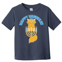 Happy Hanukkat Hanukkah Jewish Cat Toddler T-Shirt