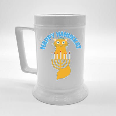 Happy Hanukkat Hanukkah Jewish Cat Beer Stein