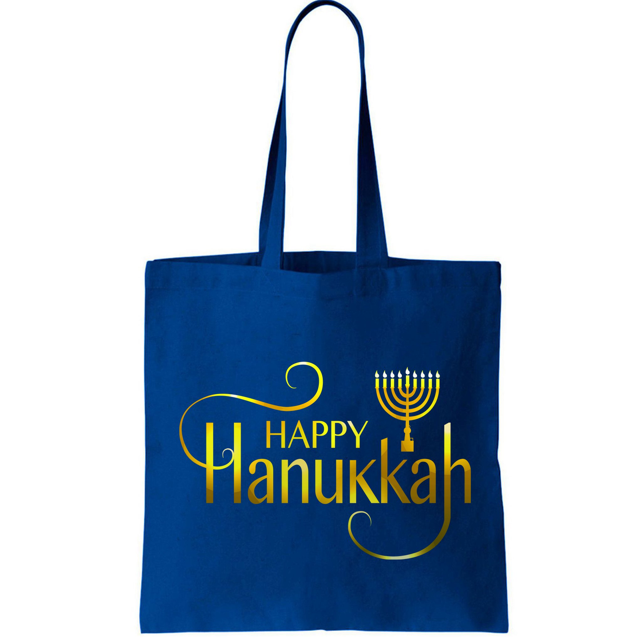 Happy Haunkkah Menorah Logo Bag