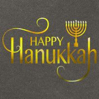 Happy Haunkkah Menorah Logo Cotton Canvas Backpack