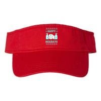 Happy Holidays Toilet Paper Hand Sanitizer Ugly Christmas Sweater  Visor