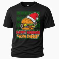 Happy Holidays With Cheese Ugly Christmas Sweater Performance Shirt