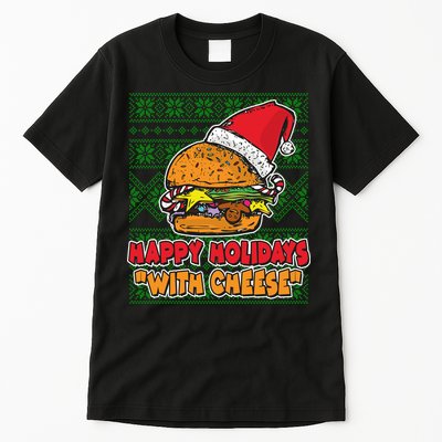 Happy Holidays With Cheese Ugly Christmas Sweater Tall T-Shirt