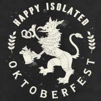 Happy Isolated Oktoberfest 7 Panel Mesh Trucker Snapback Hat