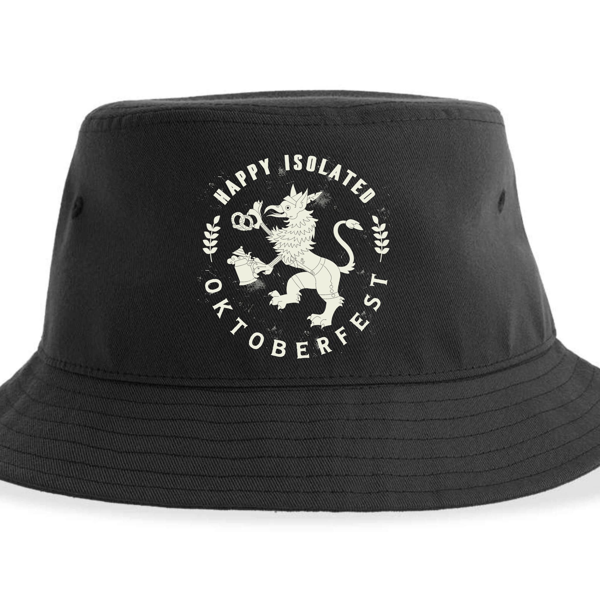 Happy Isolated Oktoberfest Sustainable Bucket Hat