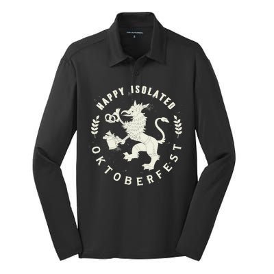 Happy Isolated Oktoberfest Silk Touch Performance Long Sleeve Polo