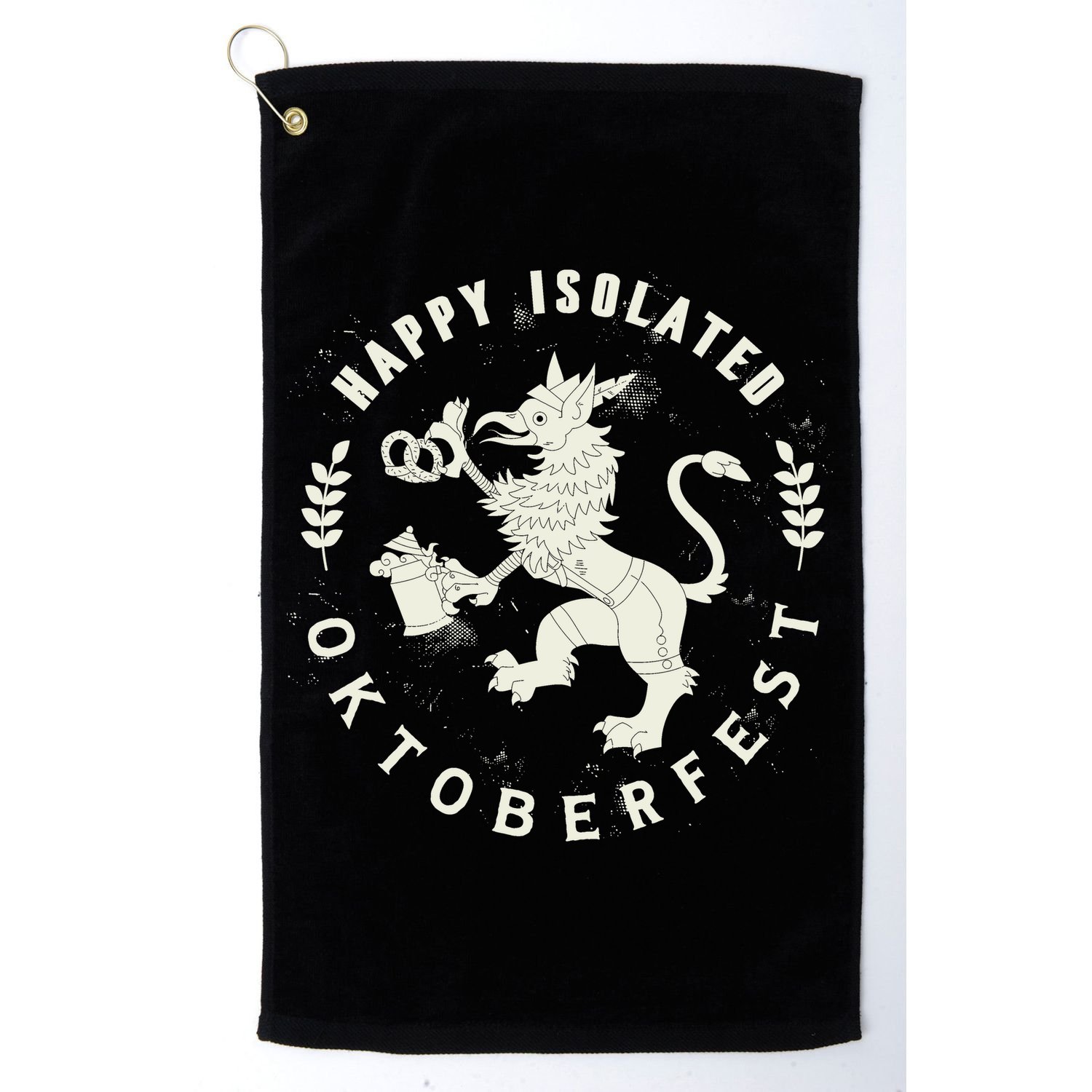 Happy Isolated Oktoberfest Golf Towel
