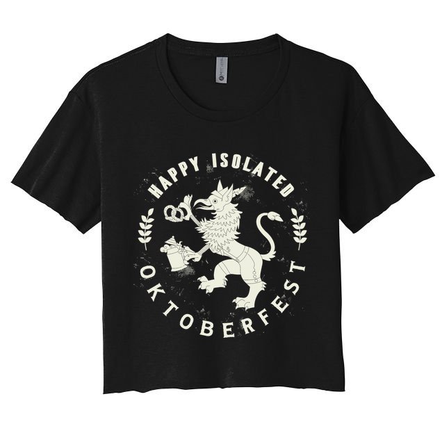 Happy Isolated Oktoberfest Crop Top