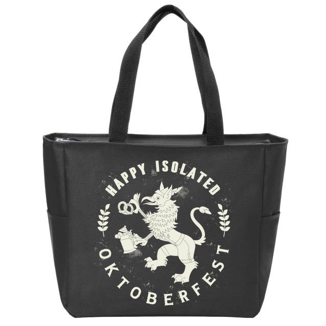 Happy Isolated Oktoberfest Zip Tote Bag