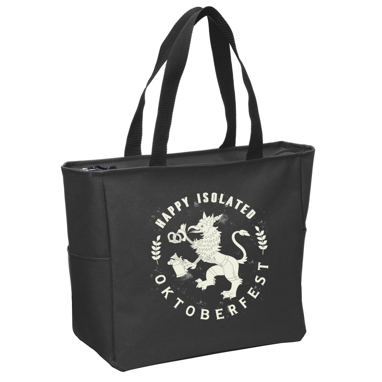 Happy Isolated Oktoberfest Zip Tote Bag