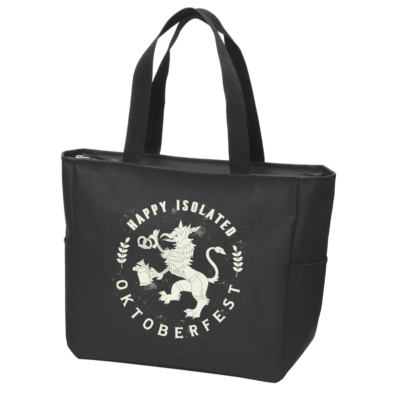 Happy Isolated Oktoberfest Zip Tote Bag