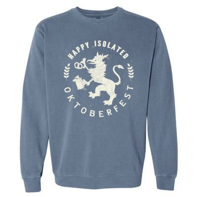 Happy Isolated Oktoberfest Garment-Dyed Sweatshirt