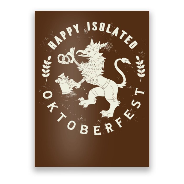 Happy Isolated Oktoberfest Poster