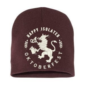 Happy Isolated Oktoberfest Short Acrylic Beanie