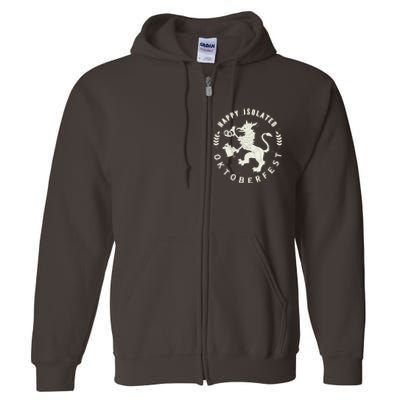 Happy Isolated Oktoberfest Full Zip Hoodie