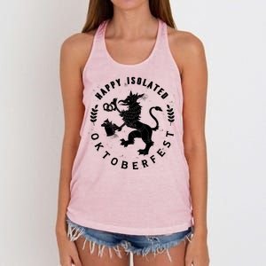 Happy Isolated Oktoberfest Women's Knotted Racerback Tank