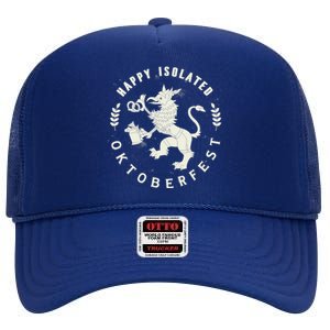 Happy Isolated Oktoberfest High Crown Mesh Back Trucker Hat