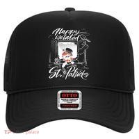 Happy Isolated St Patrick's Day High Crown Mesh Back Trucker Hat